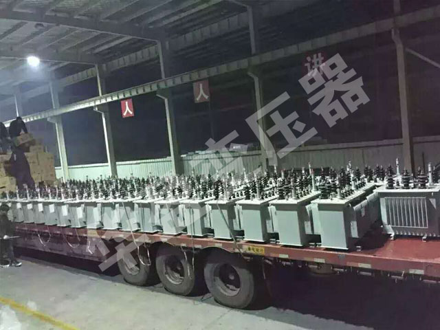 酒泉非晶合金变压器发货现场